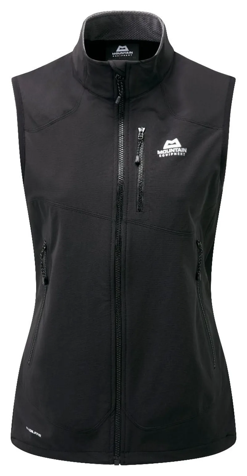 Mountain Equipment Womens Frontier Softshell Vest Black