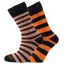 Horizon Heritage Merino Outdoor 2pk 8-12 Stripe Hoop Orange/Black