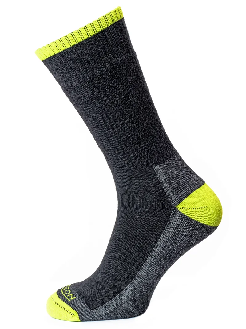 Horizon Premium Merino Hike Socks Anthracite Marl/Lime
