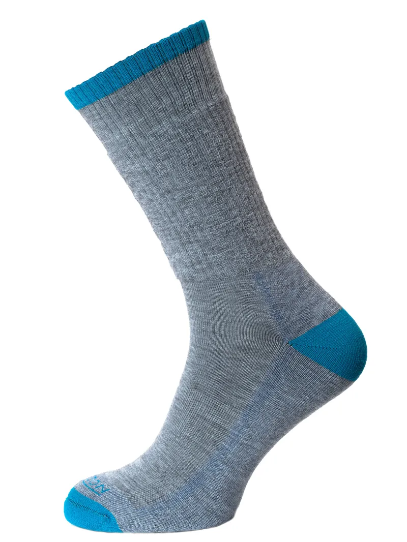 Horizon Premium Merino Hike Sock Grey Marl/Teal