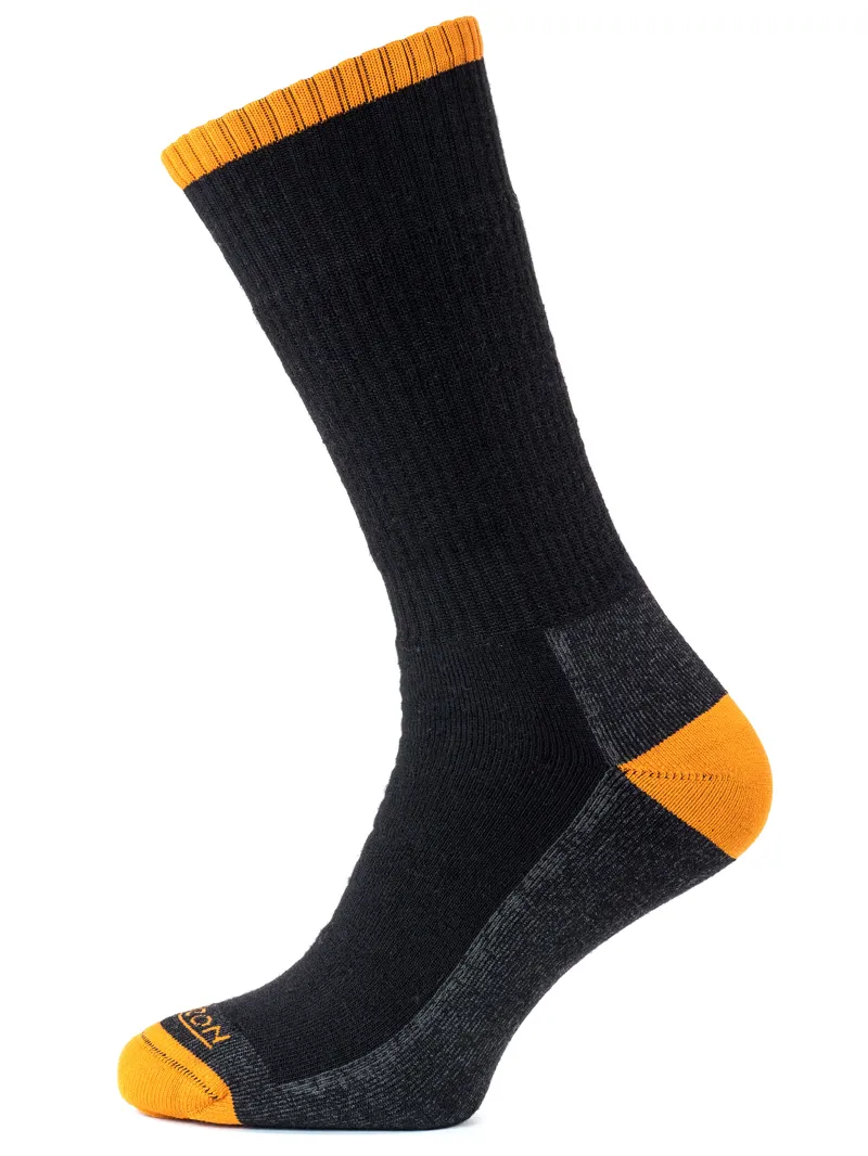 Horizon Premium Merino Trek Sock Black Marl/Burnt Orange