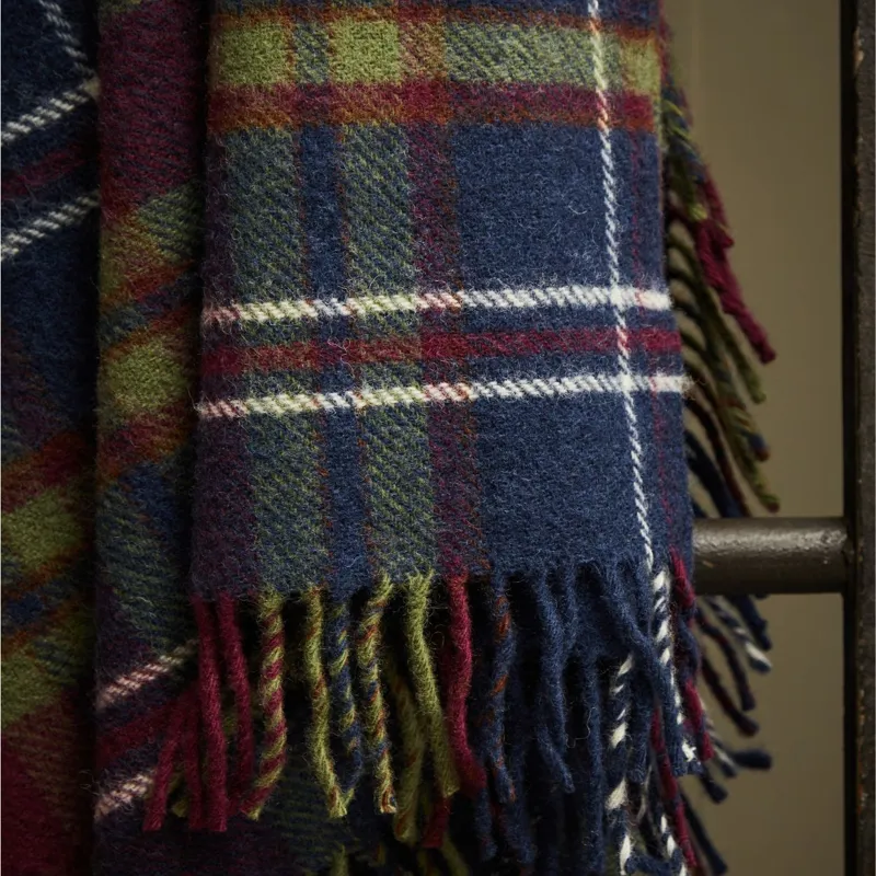 Tweedmill Throw - Morello Check-2