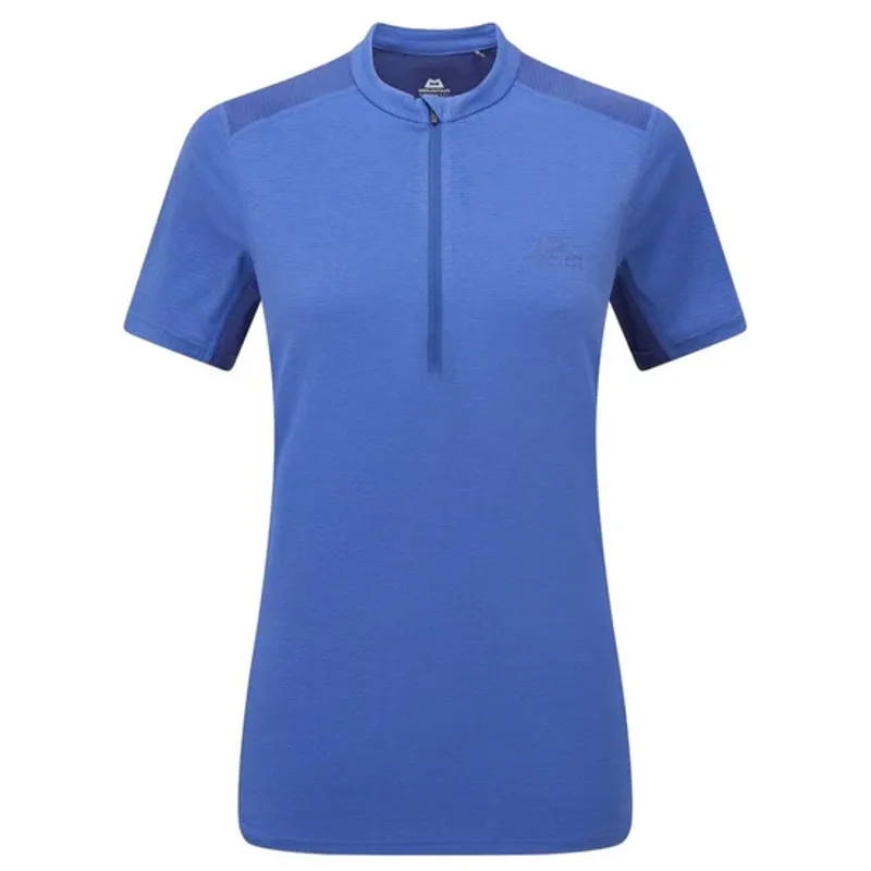 Mountain Equipment Women's Nava SS Zip T -Vivid/Clematis