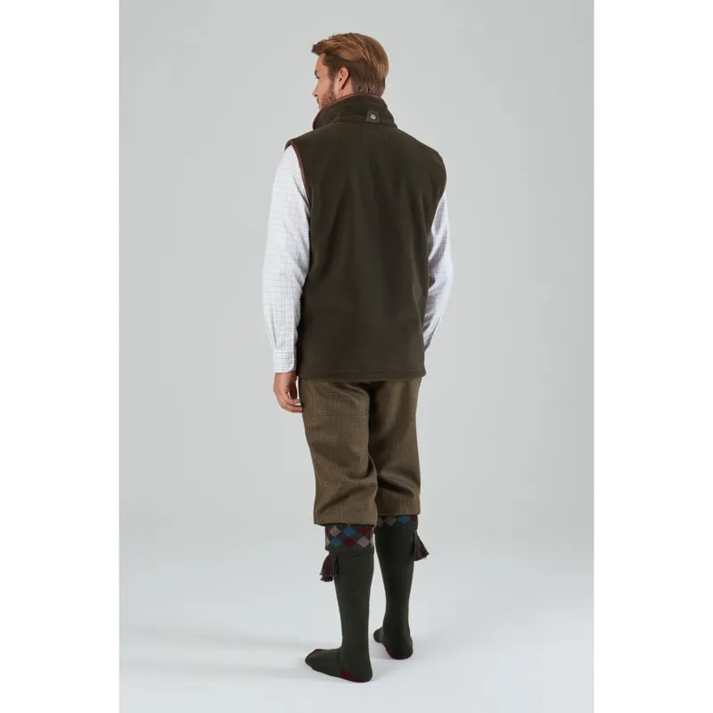 Schoffel Oakham Mens Fleece Gilet Dark Olive-2