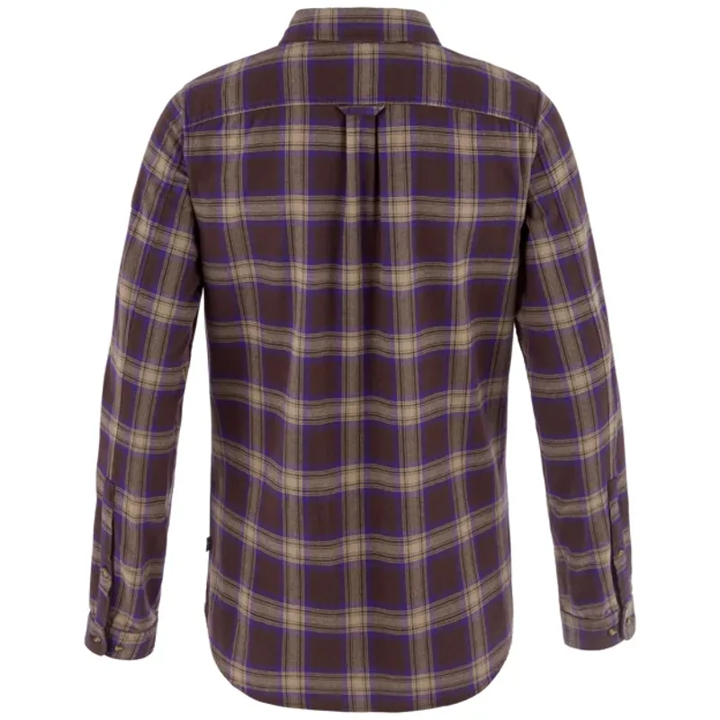 Fjallraven Women's Ovik Classic Flannel Shirt - Black Oak / Dark Violet-1