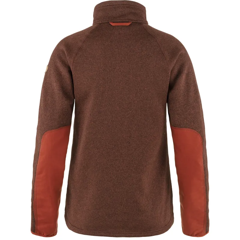 Fjallraven Women's Övik Fleece Zip Sweater Autumn Leaf-1
