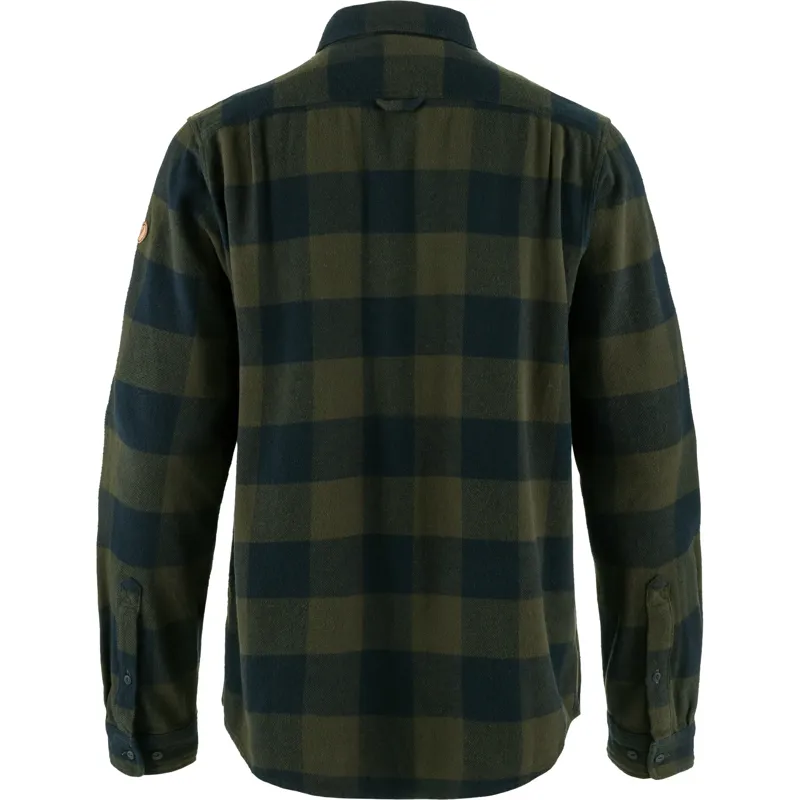 Fjällräven Ovik Heavy Flannel Shirt Deep Forest-Dark Navy-1