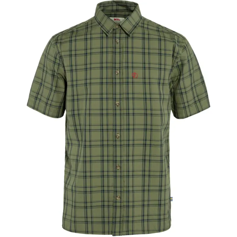 Fjallraven Men's Ovik Lite Shirt SS -Green/Dark Navy