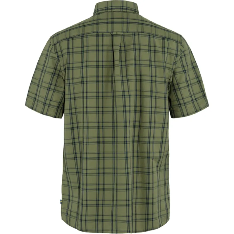 Fjallraven Men's Ovik Lite Shirt SS -Green/Dark Navy-1