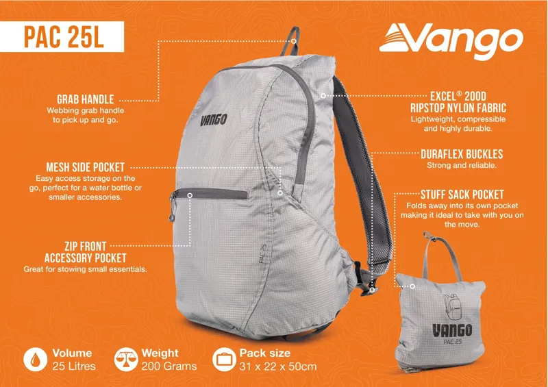 Vango Pac 25 - Grey-4