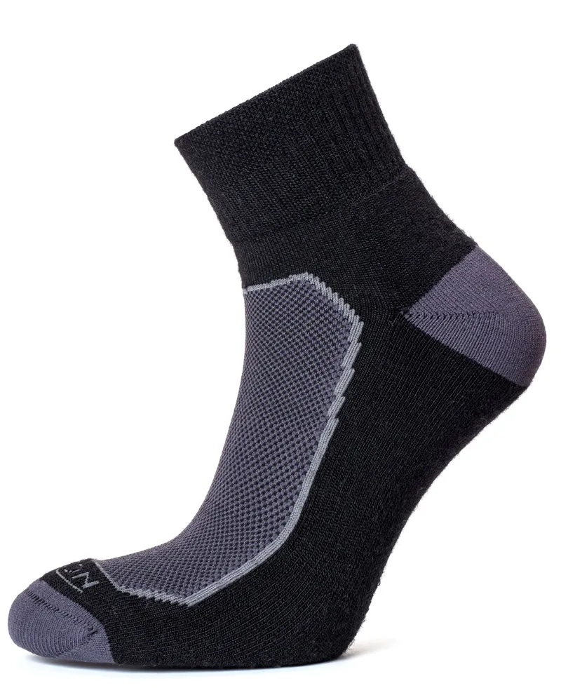 Horizon Premium Quarter Sock Black/Charcoal