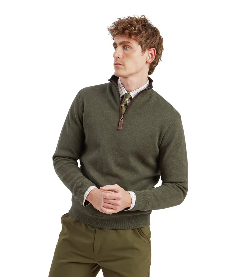Schoffel M's Angus Aerobloc 1/4 Zip Woodland