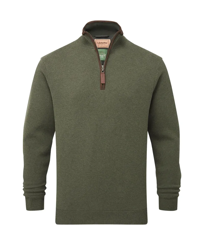 Schoffel M's Angus Aerobloc 1/4 Zip Woodland-1