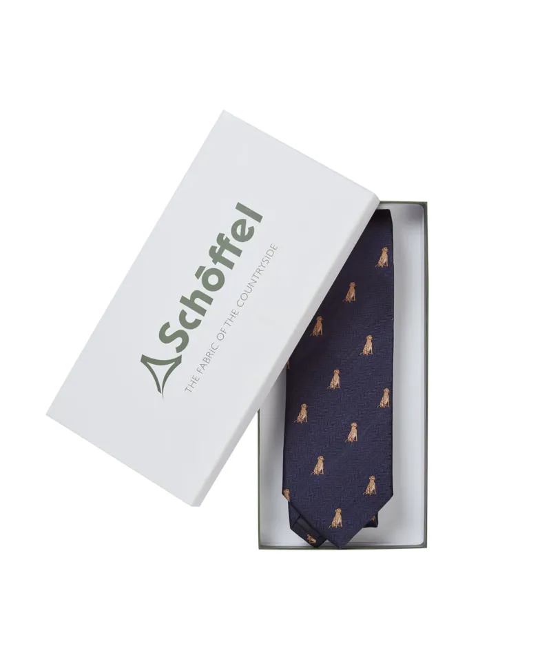Schoffel Men's Ashford Silk Tie Boxed Labrador