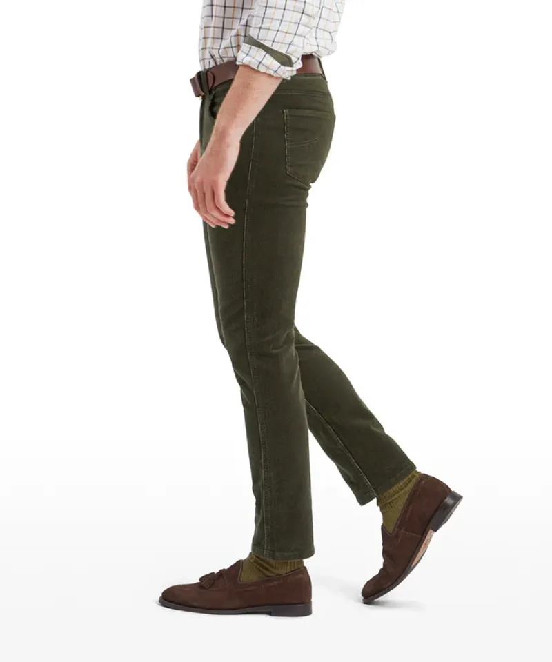 Schoffel Men's Camden Cord Trousers Forest-3