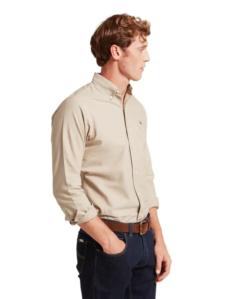 Schoffel Men's Cavendish Oxford Shirt Cobblestone-3