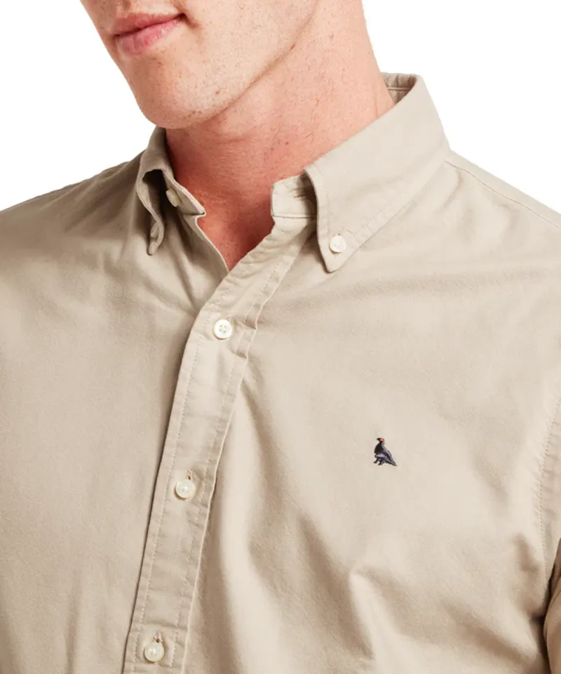 Schoffel Men's Cavendish Oxford Shirt Cobblestone-5