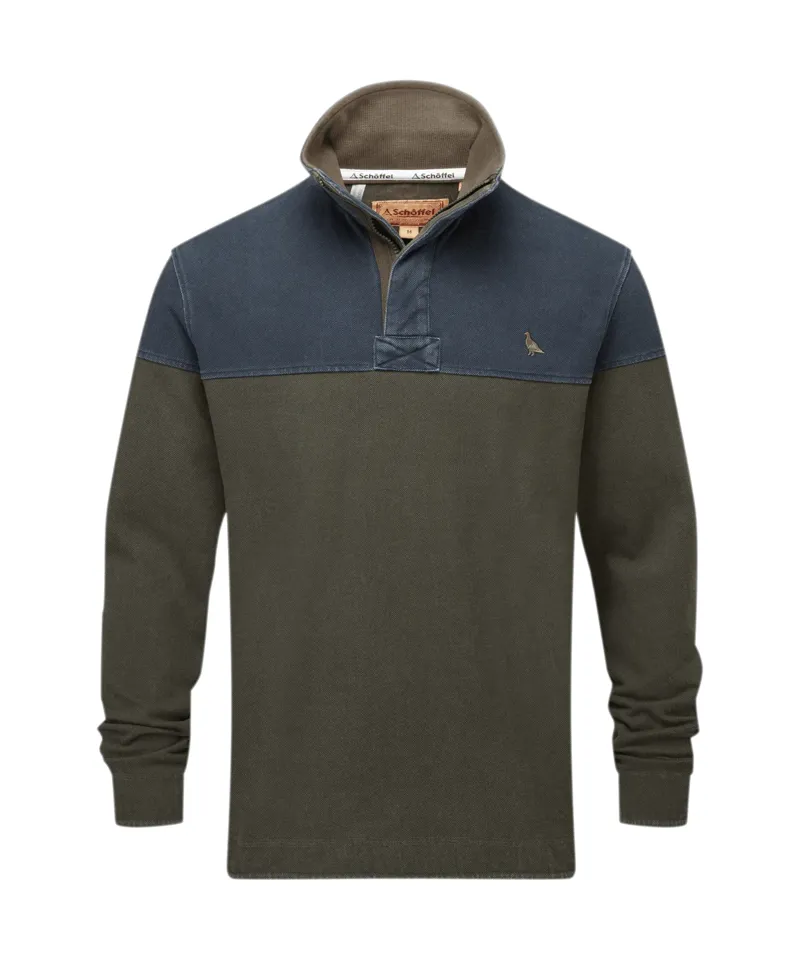 Schoffel Men's Helford Heritage Sweatshirt Peat Green