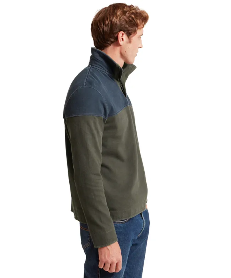 Schoffel Men's Helford Heritage Sweatshirt Peat Green-3