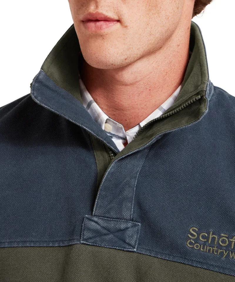 Schoffel Men's Helford Heritage Sweatshirt Peat Green-6
