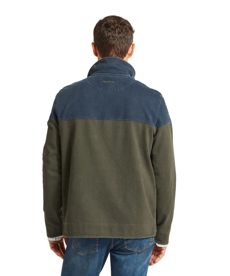 Schoffel Men's Helford Heritage Sweatshirt Peat Green-3