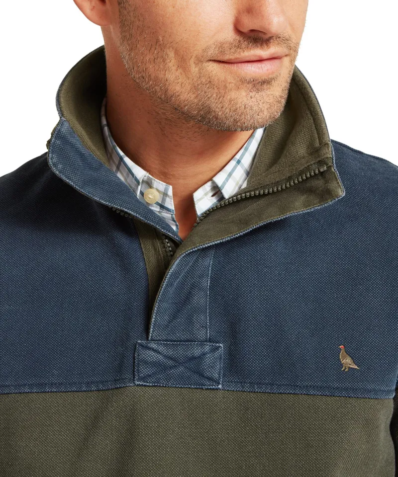 Schoffel Men's Helford Heritage Sweatshirt Peat Green-5