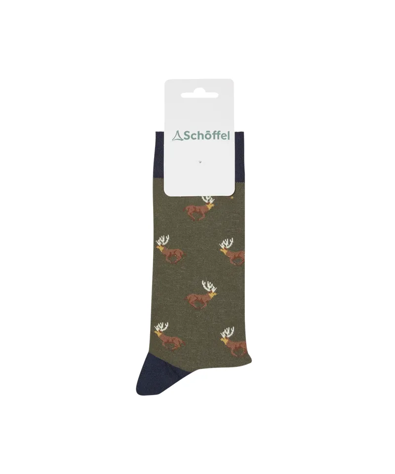 Schoffel Men's Cotton Sock - Forest Stag 7-11-1