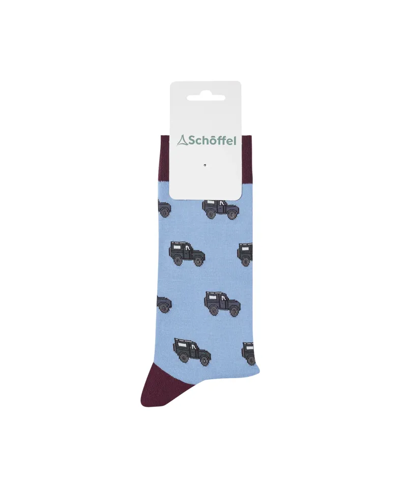Schoffel Men's Cotton Sock - Blue Off Roader 7-11-1