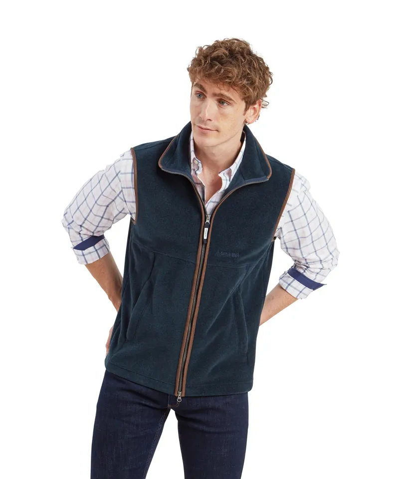 Schoffel Men's Oakham Fleece Gilet Petrol Blue