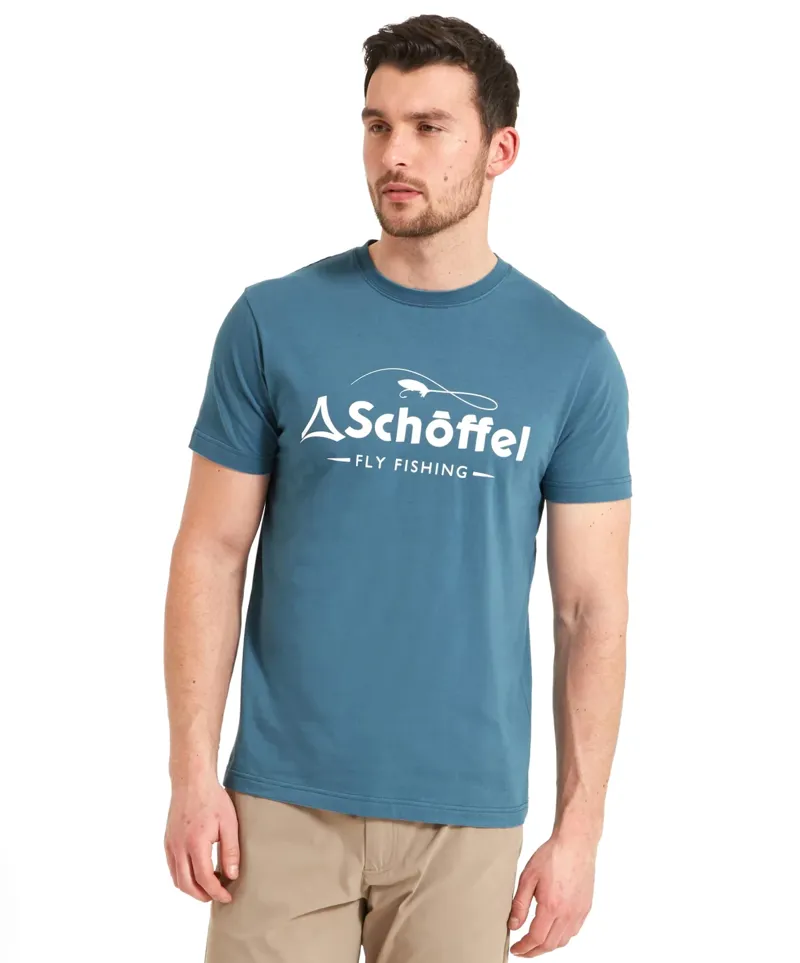 Schoffel Mens Tyne T-shirt - River Blue-1