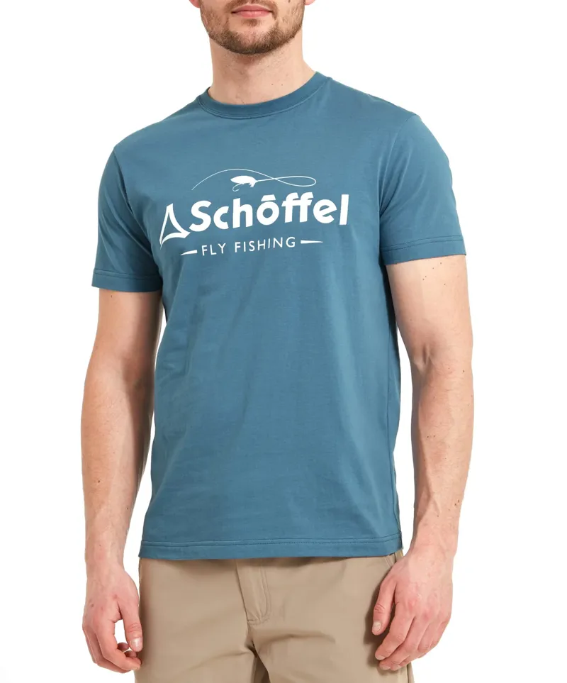 Schoffel Mens Tyne T-shirt - River Blue-2