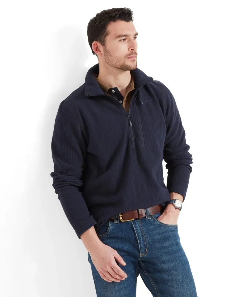Schoffel Mens Welland Lightweight Fleece - Midnight-1