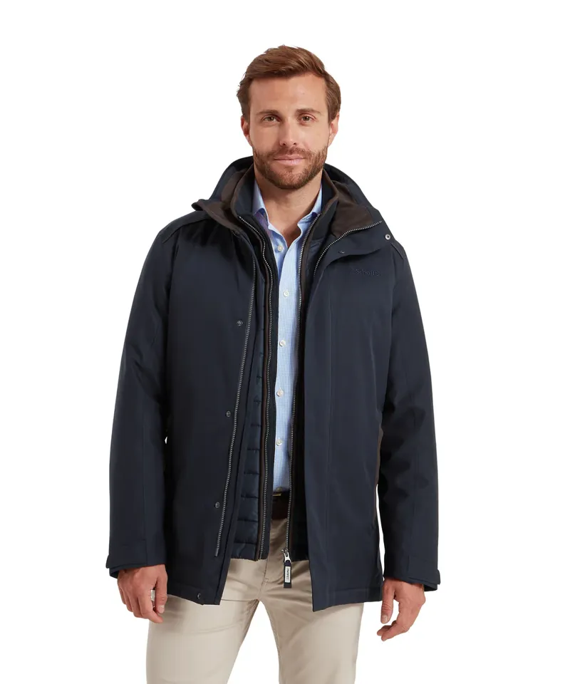 Schoffel Men's Whitton Waterproof Coat Navy