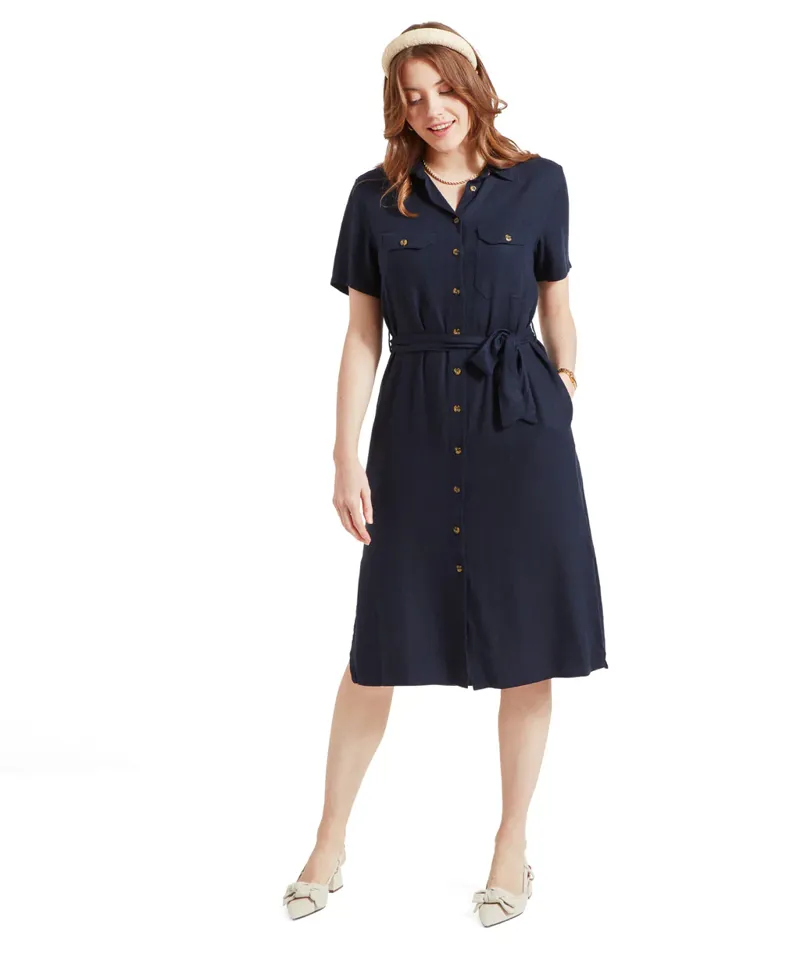 Schoffel Women's Daisy Linen Dress Navy