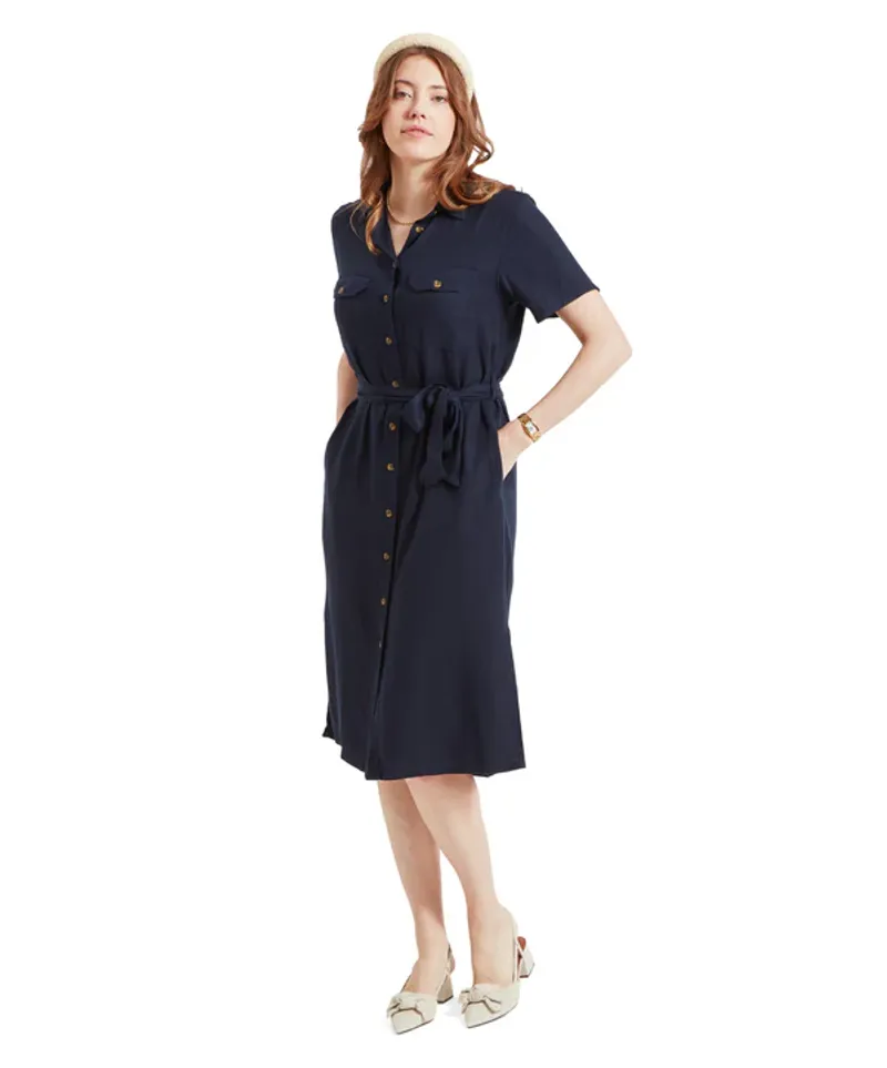 Schoffel Women's Daisy Linen Dress Navy-3