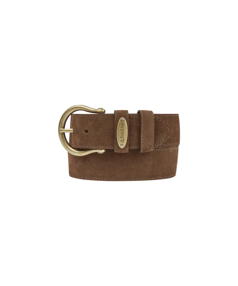 Schoffel Women's Dovedale Suede Belt Chocolate Suede-1