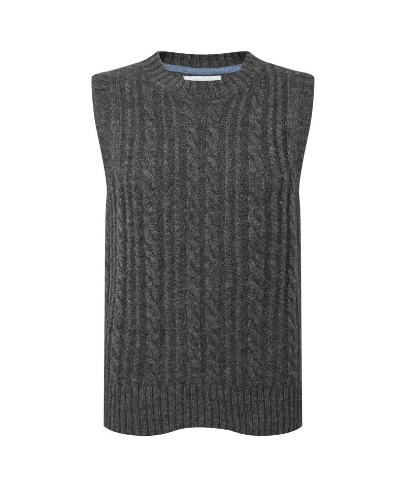 Schoffel Women's Evie Sleeveless Jumper - Charcoal
