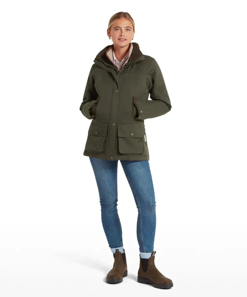 Schoffel Women's Langton Country Coat Dark Woodland-2