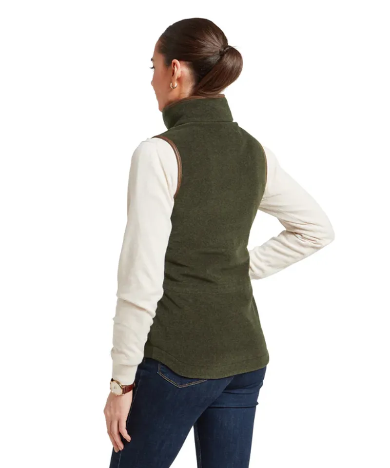 Schoffel Women's Lyndon II Fleece Gilet Dark Olive-4