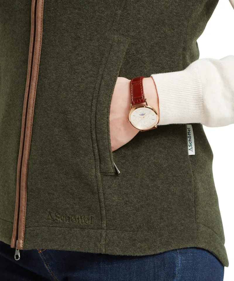 Schoffel Women's Lyndon II Fleece Gilet Dark Olive-5