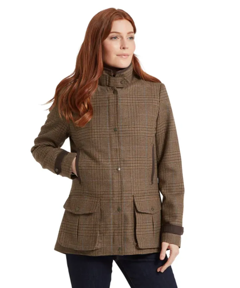 Schoffel Women's Murra Tweed Coat - Teviot Tweed-1