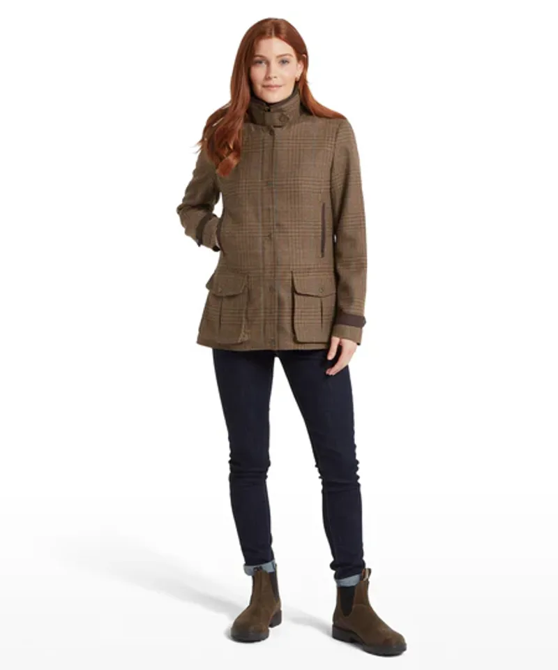 Schoffel Women's Murra Tweed Coat - Teviot Tweed-2