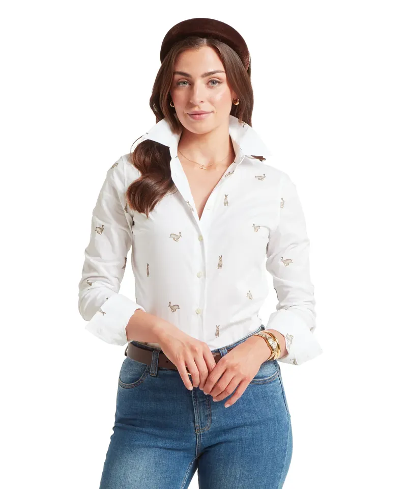 Schoffel Women's Norfolk Shirt - Painted Hare-1