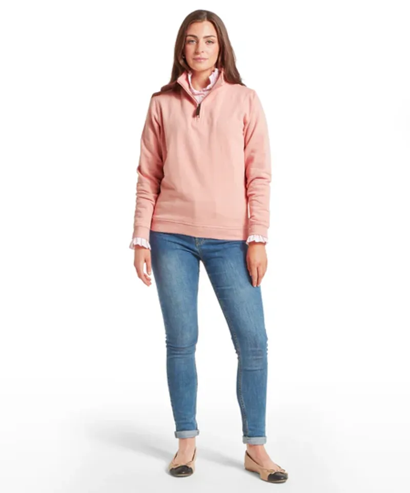 Schoffel Women's Sennen Cove Sweatshirt - Pale Rose-3