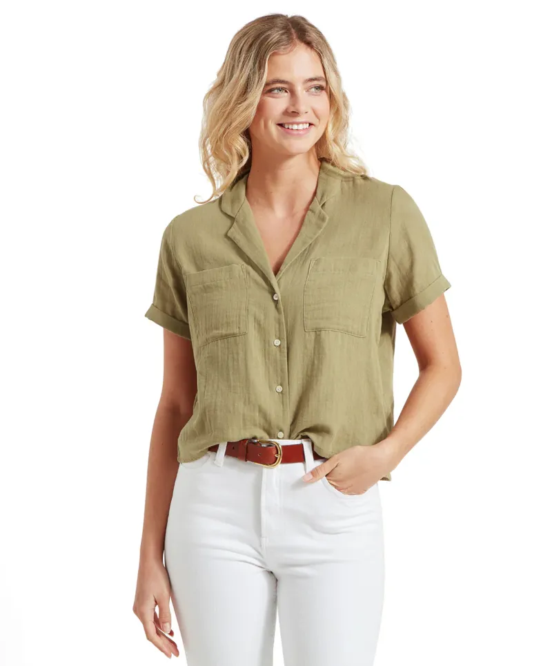 Schoffel Women's Summerfield Shirt Light Khaki Green