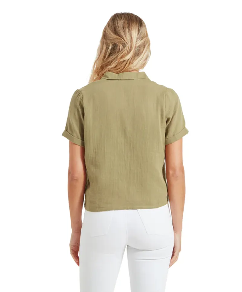 Schoffel Women's Summerfield Shirt Light Khaki Green-4