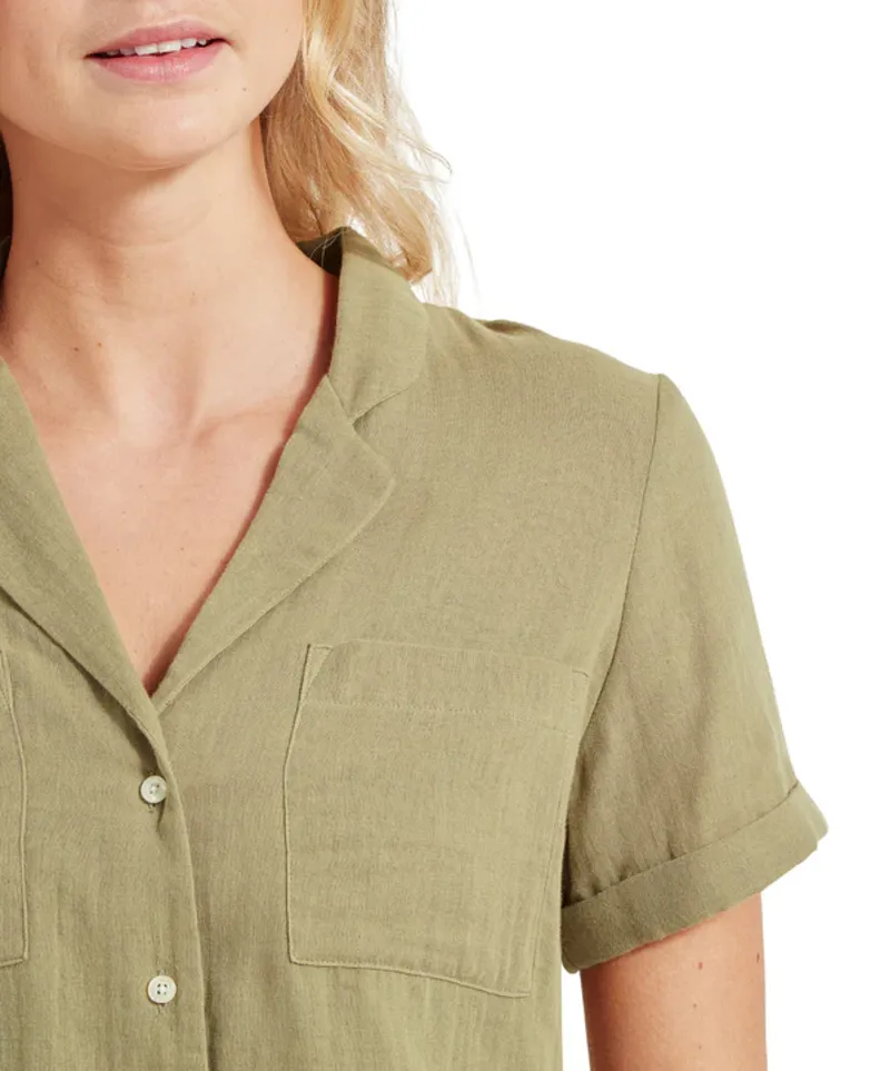Schoffel Women's Summerfield Shirt Light Khaki Green-5