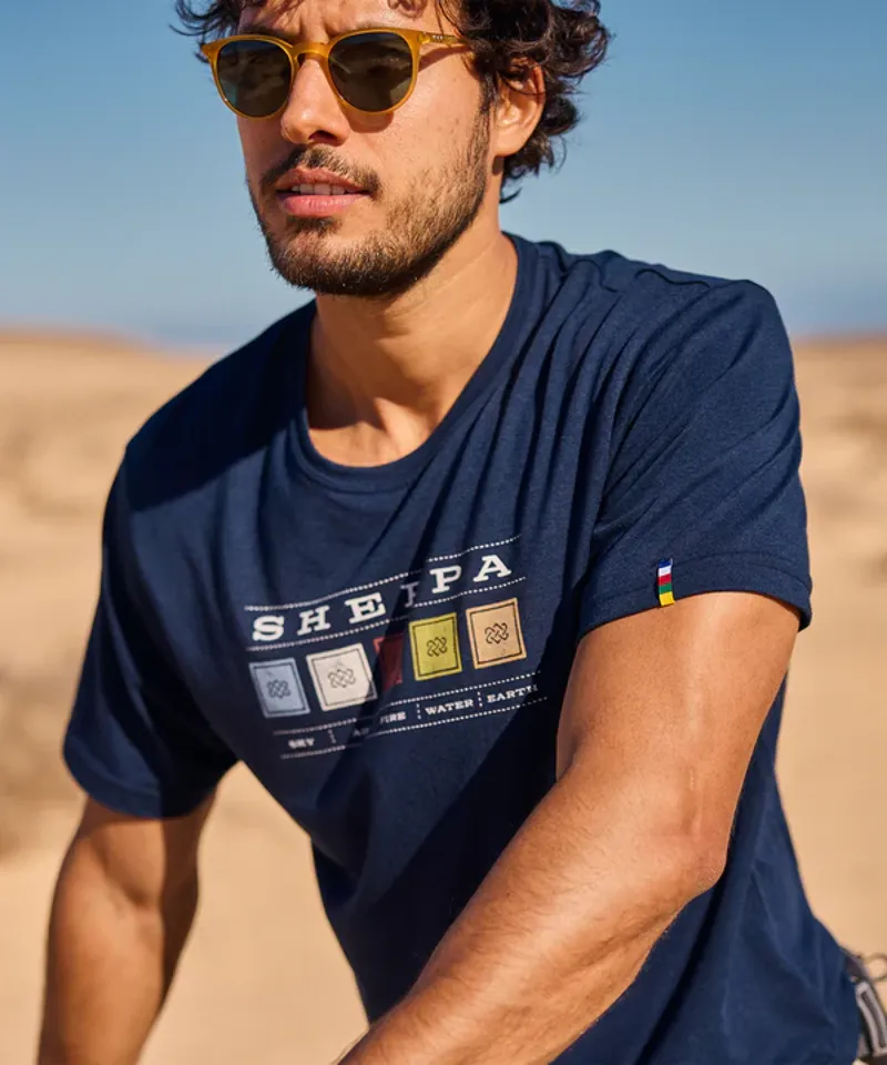 Sherpa M's Bali Element Tee Rathee Blue