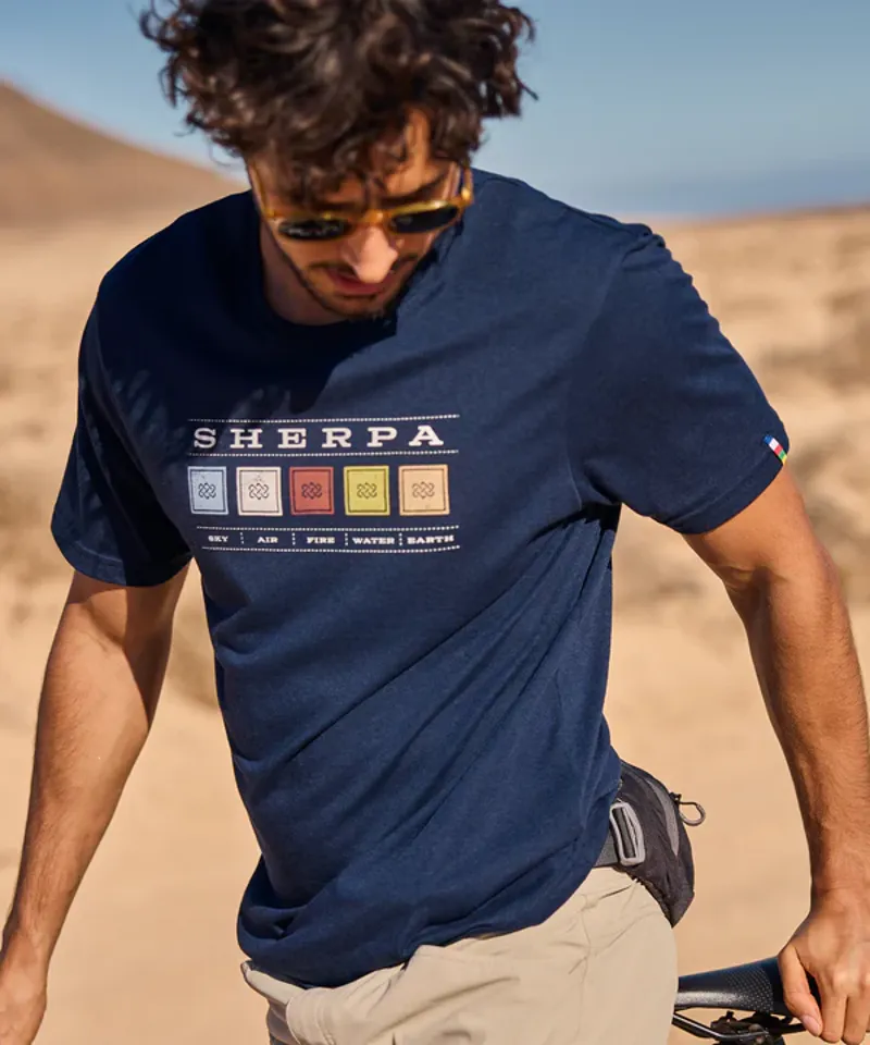 Sherpa M's Bali Element Tee Rathee Blue-1