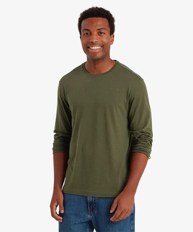 Sherpa M's Bali L/S Crew Evergreen-1